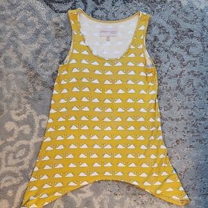 Philosophy Swan Shark Bite Tank Top Mustard Yellow XS